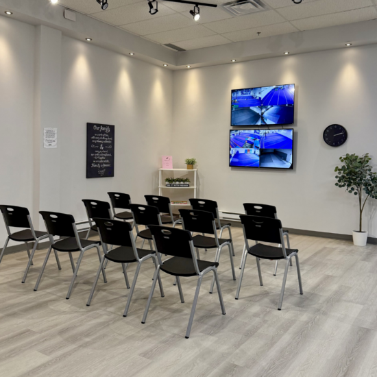 Perfect Storm Athletics Lobby TV